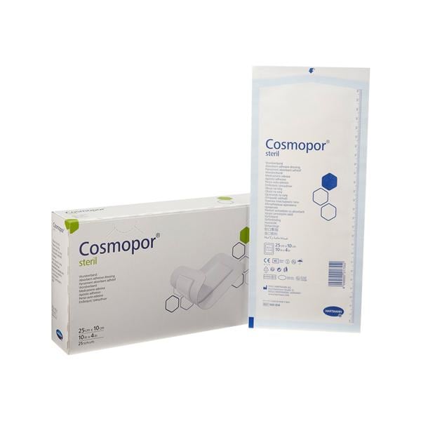 Hartmann USA Cosmopor Cotton Contact Layer Dressing 4x10" Sterile PA Adhs NAdhr LF   - 900814