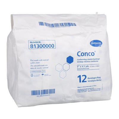Hartmann USA -Gauze Bandage Polyester 3"x4.1yd Sterile 12rl/Bag, 8 BG/CA 81300000