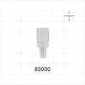 Y Connector, Parallel, Tubing Ports, Natural - 0.161 inch ID/0.217 inch OD (4.09 mm/5.51 mm) - 83000