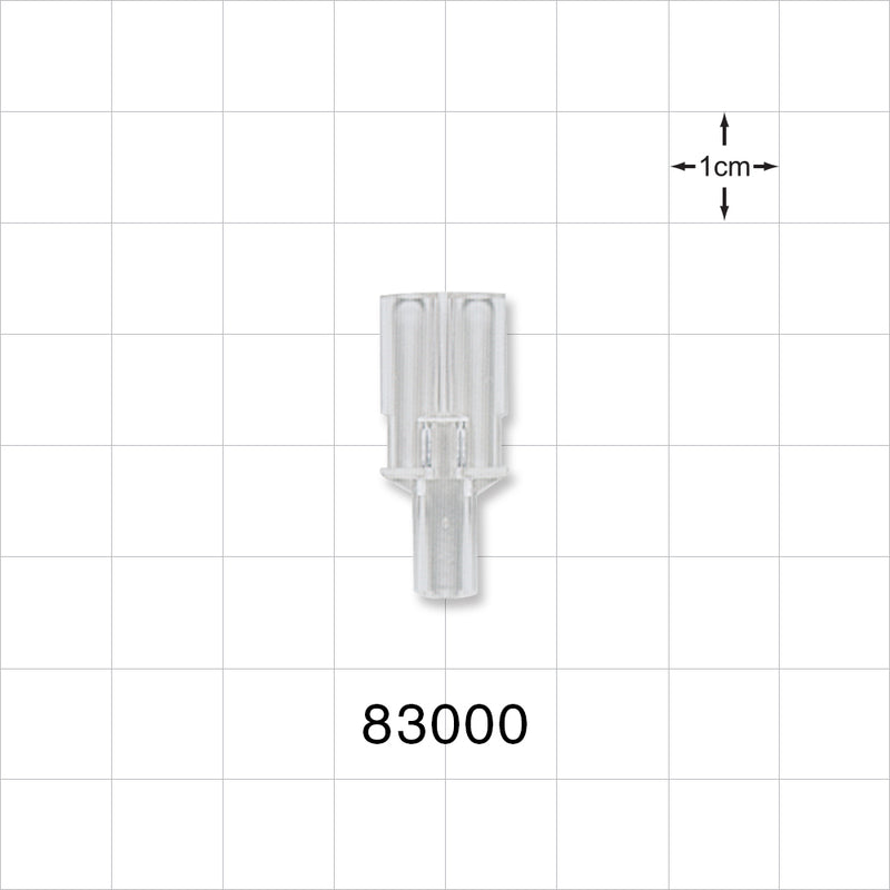 Y Connector, Parallel, Tubing Ports, Natural - 0.161 inch ID/0.217 inch OD (4.09 mm/5.51 mm) - 83000