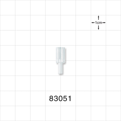 Y Connector, Parallel, Tubing Ports, Clear - 0.079 inch ID (2.01 mm) - 83051