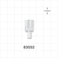 Y Connector, Parallel, Tubing Ports, Clear - 0.142 inch - 0.158 inch ID (3.61 mm - 4.01 mm) - 83052