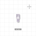 Y Connector, Parallel, Tubing Ports, Clear - 0.078 inch ID (1.98 mm) - 83058