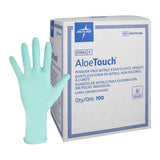 Medline Industries Inc -Aloetouch Nitrile Exam Gloves Large Green Sterile Chemo Approved, 4 BX/CA MDS194286