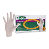 Medline Industries Inc -Accucare Latex Exam Gloves Small Beige Non-Sterile, 10 BX/CA CUR8104