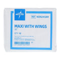 Medline Industries Inc Sanitary Pad 11" Maximum White Disposable Not made with natural rubber latex 288/Case - NON241289