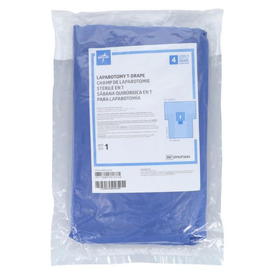 Medline Industries Inc 12x121x78" Sterile Laparotomy Drape 4x12" Fenestrated, 12 EA/CA - DYNJP3003
