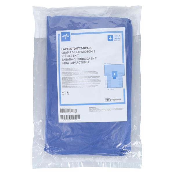 Medline Industries Inc 12x121x78" Sterile Laparotomy Drape 4x12" Fenestrated, 12 EA/CA - DYNJP3003