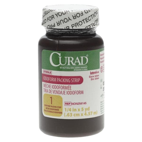 Medline Industries Inc Cotton Strip Packing 1/4"x5yd Sterile Not Made With Natural Rubber Latex, 12 EA/CA - NON256145