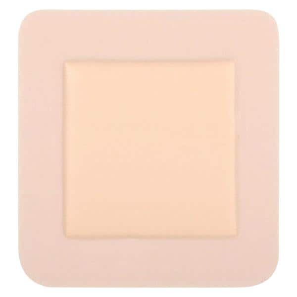 Medline Industries Inc Optifoam Foam Wound Dressing 4x4" Sterile Adherent Adhesive Absorbent LF, 10 BX/CA - MSC1044