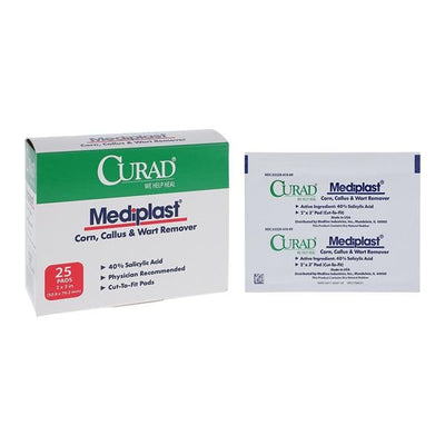 Medline Industries Inc Mediplast Wart Adhesive Pad 25/Box, 6 BX/CA - CUR01496