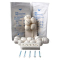 Medical Action Industries Cotton Tonsil Sponge 1-1/4" Sterile Round Large X-Ray Detectable - 7202