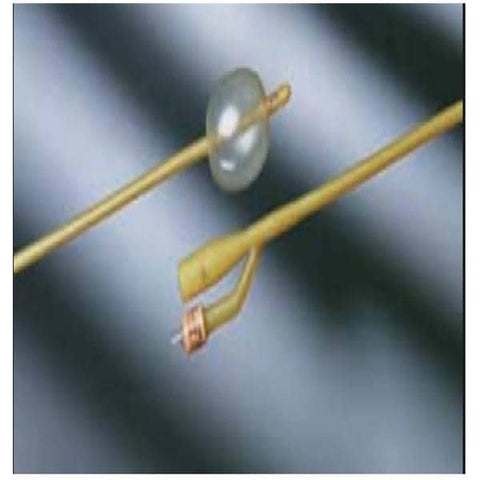 Bard Medical Division Lubricath 2-Way Foley Catheter Medium Coude Tip Silicone 20Fr 30cc - 0100L20