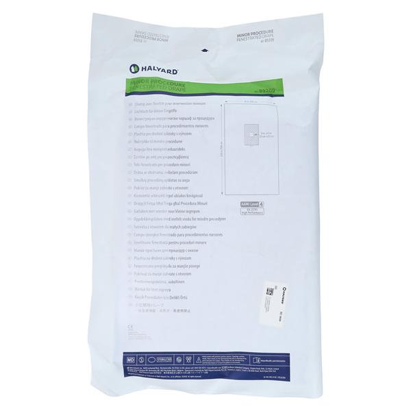 O & M Halyard -76x124" Sterile Minor Procedure Drape 15x15cm Fenestrated 89209