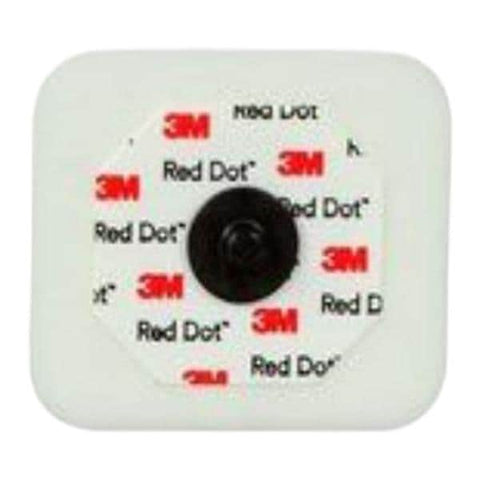 3M Medical Products Red Dot Electrocardio Electrode Adult 4x3-1/2cm Foam/Tape/Sticky Gel Disp 50/Pack, 20 PACK/CASE - 2570