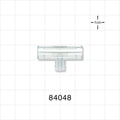 T Connector, Female Luer Lock, Tubing Ports - Fits 0.268 inch OD Tubing (6.8 mm) - 84048