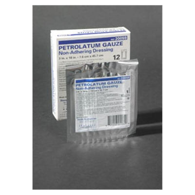 Gentell, Inc. Xeroform Petrolatum Gauze Dressing 1x8" Sterile White LF, 4 BX/CA - DKC77034