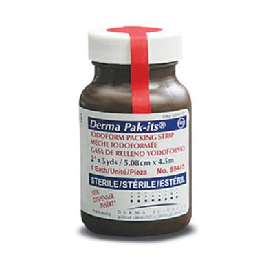 Gentell, Inc. Pak-Its Cotton Strip Packing 1/4"x5yd Sterile Non-Adhesive LF, 12 BT/CA - 59145
