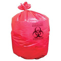 Heritage Bag Company -Biohazard Bag 1-3/10mil 40x46" Red Twist Tie Closure LLDPE Symbol Non-Sterile Disposable Flat Pack 200/Case A8046PR