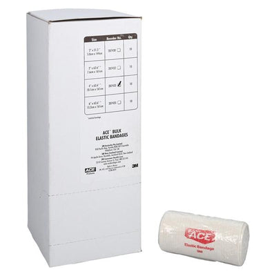 3M Medical Products -ACE Stretch Bandage Rubber/Elastic 4"x5.3' Beige Non-Sterile 10/Box, 5 BX/CA 207433