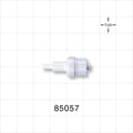 Check Valve, Tubing Port Inlet, Male Luer Lock Outlet - Inlet Fits 0.12 inch ID/0.16 inch OD Tubing (3 mm/4.06 mm) 0.28 psi CP - 85057