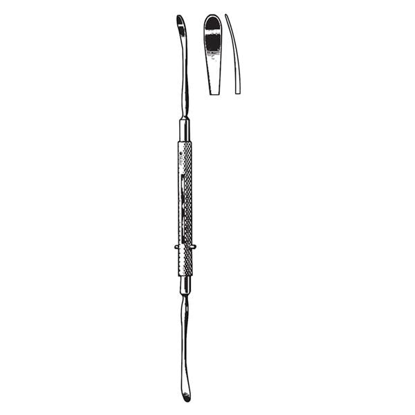 Sklar Instruments -Freer Elevator 7-3/4" Slight Curve Stainless Steel Each 47-2382