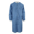 Medicom SafeWear High Performance Protective Lab Coat SMS Fabric Large Deep Blue 12/Bg - 8107-C