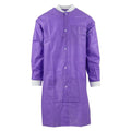 Medicom SafeWear High Performance Protective Lab Coat SMS Fabric Small Plum Purple 12/Bg, 5 BG/CA - 8109-A