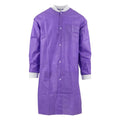 Medicom SafeWear High Performance Protective Lab Coat SMS Medium Plum Purple 12/Bg, 5 BG/CA - 8109-B
