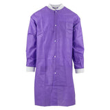 Medicom SafeWear High Performance Protective Lab Coat SMS X-Large Plum Purple 12/Bg, 5 BG/CA - 8109-D