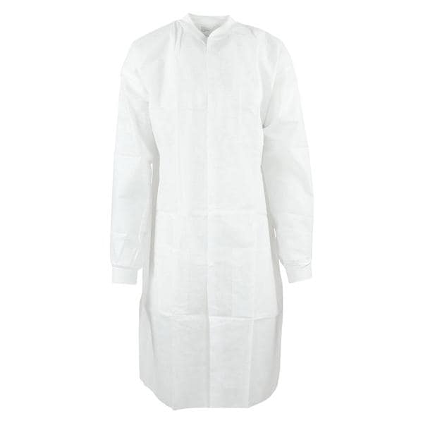 Medicom SafeWear High Performance Protective Lab Coat SMS X-Large White Frost 12/Bg, 5 BG/CA - 8110-D