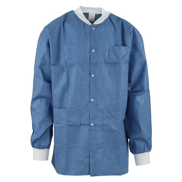 Medicom SafeWear Hipster Procedure Lab Jacket SMS PP Fbrc Medium Deep Blue 12/Bg, 5 BG/CA - 8101-B