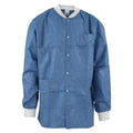 Medicom SafeWear Hipster Protective Lab Jacket SMS PP Fbrc X-Large Deep Blue 12/Bg, 5 BG/CA - 8101-D