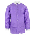 Medicom SafeWear Hipster Protective Lab Jacket SMS PP Fbrc Small Plum Purple 12/Bg, 5 BG/CA - 8103-A