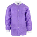 Medicom SafeWear Hipster Protective Lab Jacket SMS PP Fbrc Medium Plum Purple 12/Bg, 5 BG/CA - 8103-B