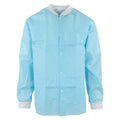 Medicom SafeWear Hipster Protective Lab Jacket SMS PP Fbrc Large Soft Blue 12/Bg, 5 BG/CA - 8104-C