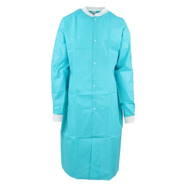 Medicom SafeWear High Performance Protective Lab Coat SMS Medium Tropical Teal 12/Bg, 5 BG/CA - 8117-B