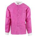 Medicom SafeWear Hipster Procedure Lab Jacket SMS PP Fbrc X-Large Poppy Pink 12/Bg, 5 BG/CA - 8116-D