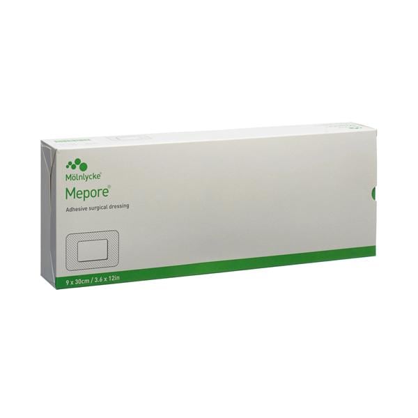 Molnlycke Healthcare Mepore Viscose/Polymer Blend Island Dressing 3-3/5x12" Sterile Square LF  - 671300