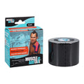 TS Co Ltd -Kinesiology Tape Elastic 2"x16.4 Black 1/Rl, 6 RL/CA 1642-JDBK