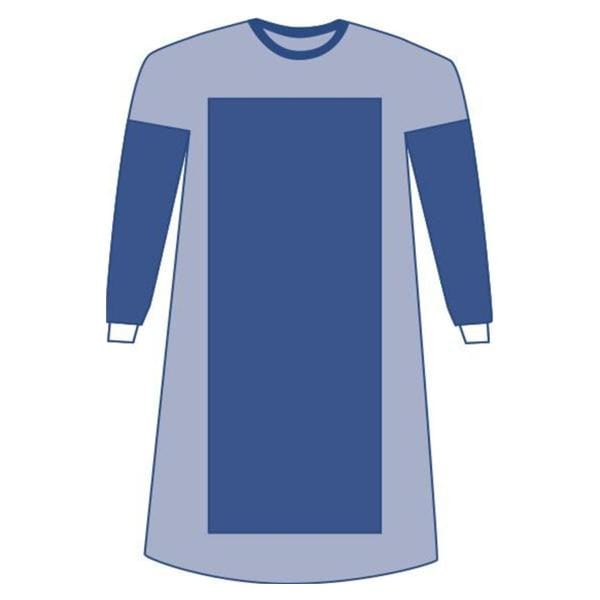 Medline Industries Inc Eclipse Gown AAMI Level 4 Reinforced Poly / SMS Fabric Large / X-Long Blue 28/Ca - DYNJP2204