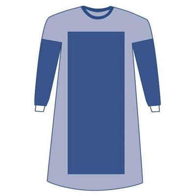 Medline Industries Inc Aurora Gown AAMI Level 4 Reinforced Poly 2X Large / X-Long Blue 18/Ca - DYNJP2726