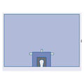 Medline Industries Inc 100" x 66 Non-Sterile Split Drape Fenestrated - DYNJP8403
