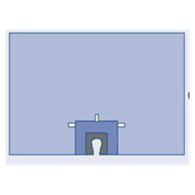 Medline Industries Inc 100" x 66 Non-Sterile Split Drape Fenestrated - DYNJP8403