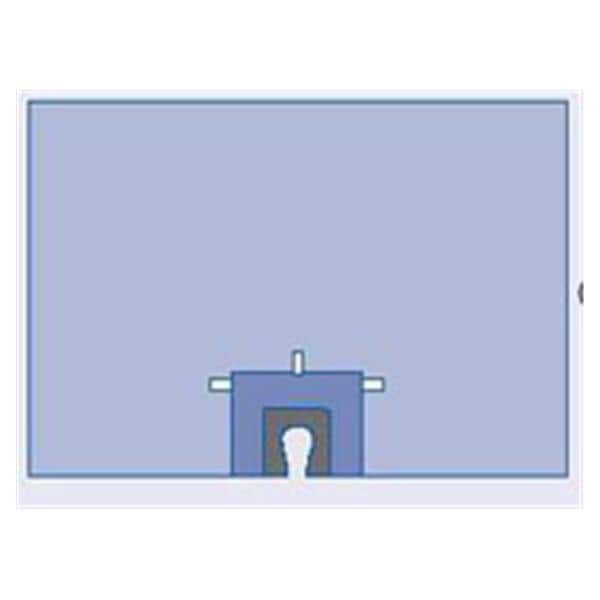 Medline Industries Inc 100" x 66 Non-Sterile Split Drape Fenestrated - DYNJP8403