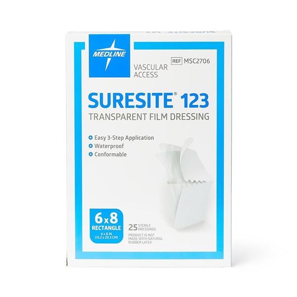 Medline Industries Inc Suresite 123 Film Dressing 6x8"  - MSC2706