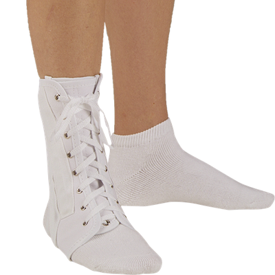 DEROYAL CANVAS LACE-UP ANKLE BRACE (PACKAGING - EACH)