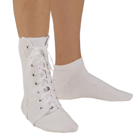 DEROYAL CANVAS LACE-UP ANKLE BRACE (PACKAGING - EACH)