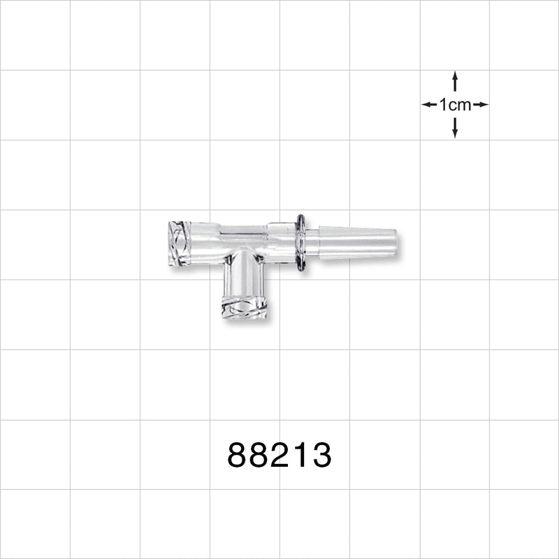 T Connector, 2 Female Luer Locks, Male Luer Slip -  - 88213