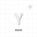 Y Connector, Barbed, Natural - Fits 1/8 inch ID Tubing (0.125 inch, 3.18 mm) - 88308